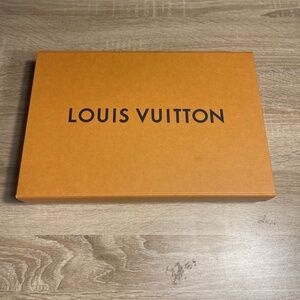 Authentic Louis Vuitton Gift Box Magnetic Empty Box 12x8x2 Prop Decor Storage